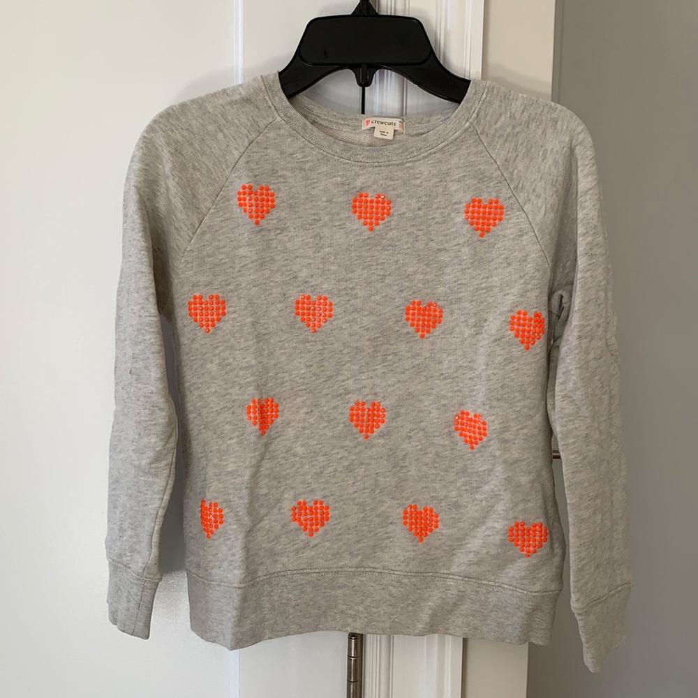 Crewcuts Girls heart sweatshirt